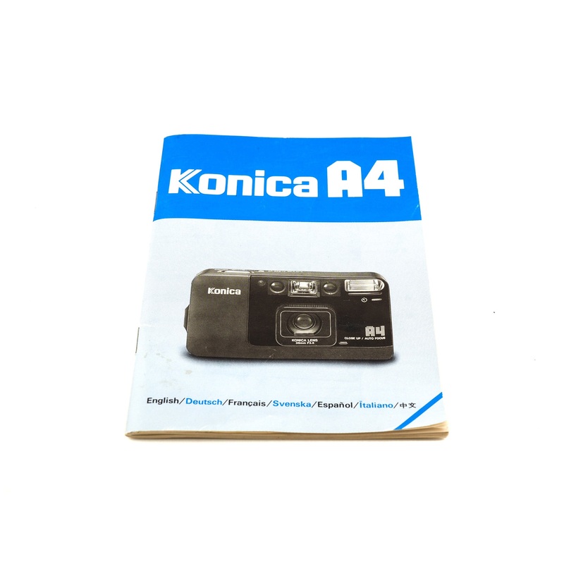 Konica A4 Instructions
