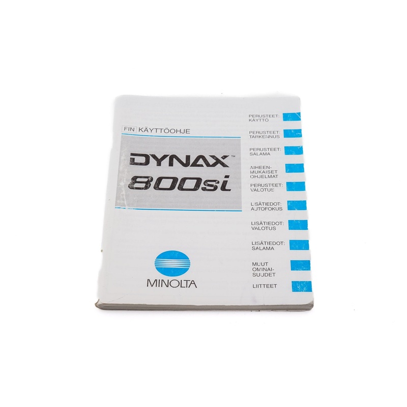 Minolta Dynax 800si Instructions