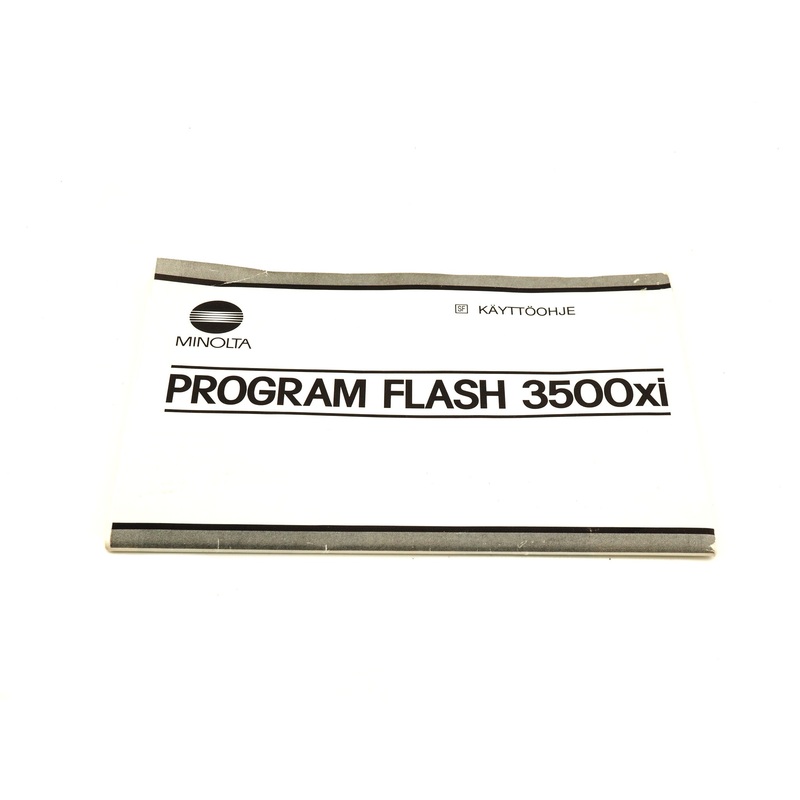 Minolta Program Flash 3500xi Instructions