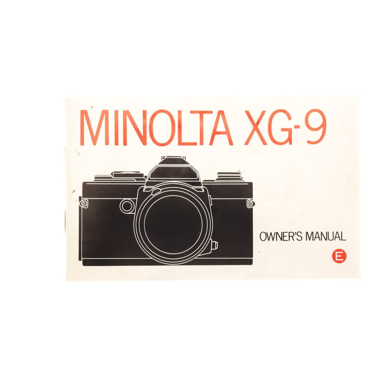 Minolta XG-9 Owner's Manual