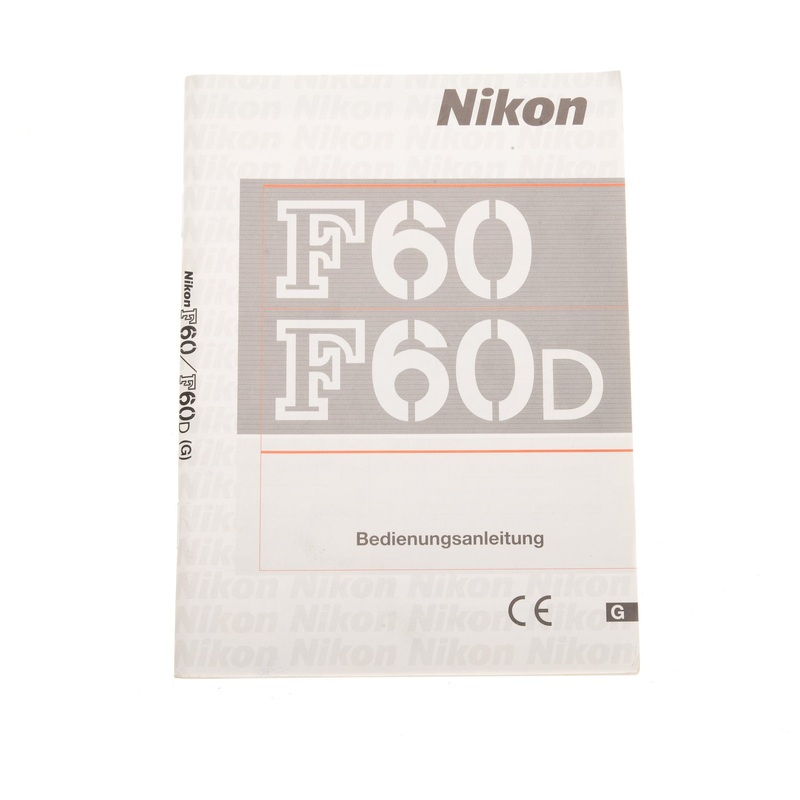 Nikon F60 / F60D Instructions