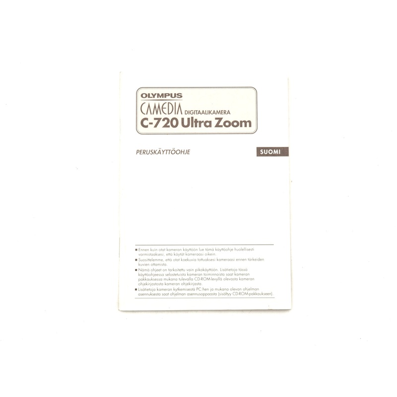 Olympus Camedia C-720 Ultra Zoom Instructions