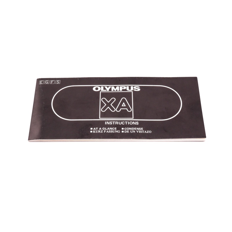 Olympus XA Instructions At a Glance