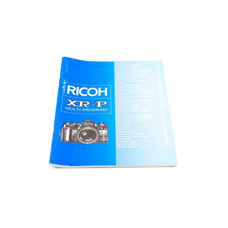 Ricoh XR-P Multi-Program Instructions