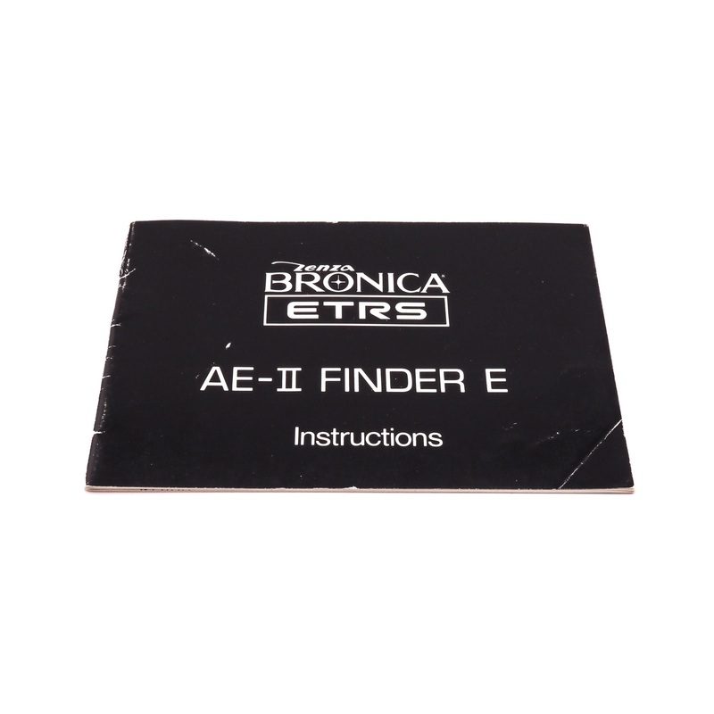 Zenza Bronica AE-II Finder E Instructions