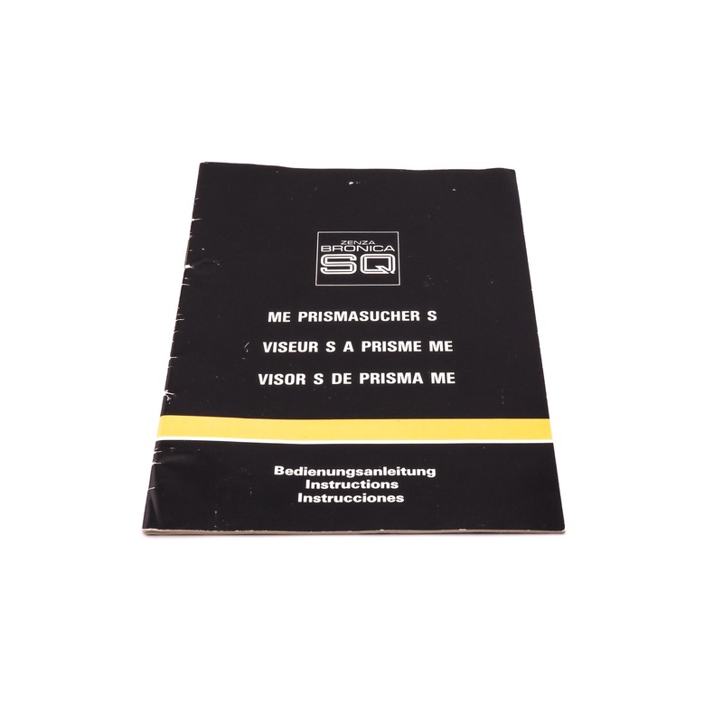 Zenza Bronica ME Prism Finder S Instructions