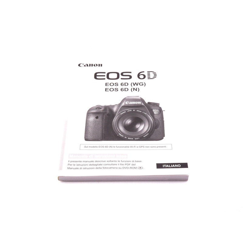 Canon EOS 6D Instructions
