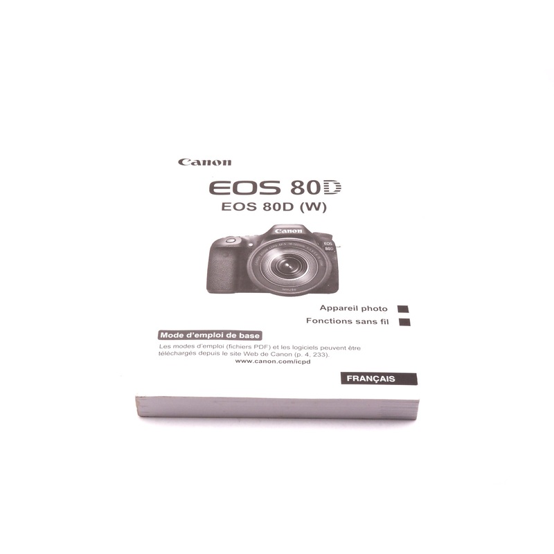Canon EOS 80D Instructions