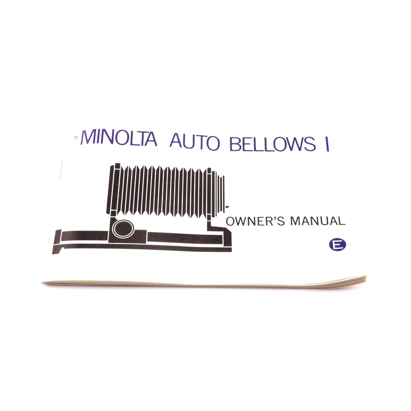 Minolta Auto Bellows I Instructions