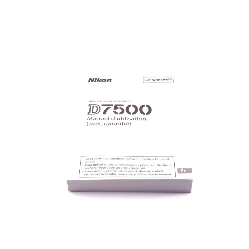 Nikon D7500 Instructions