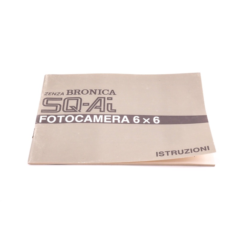 Zenza Bronica SQ-Ai Instructions