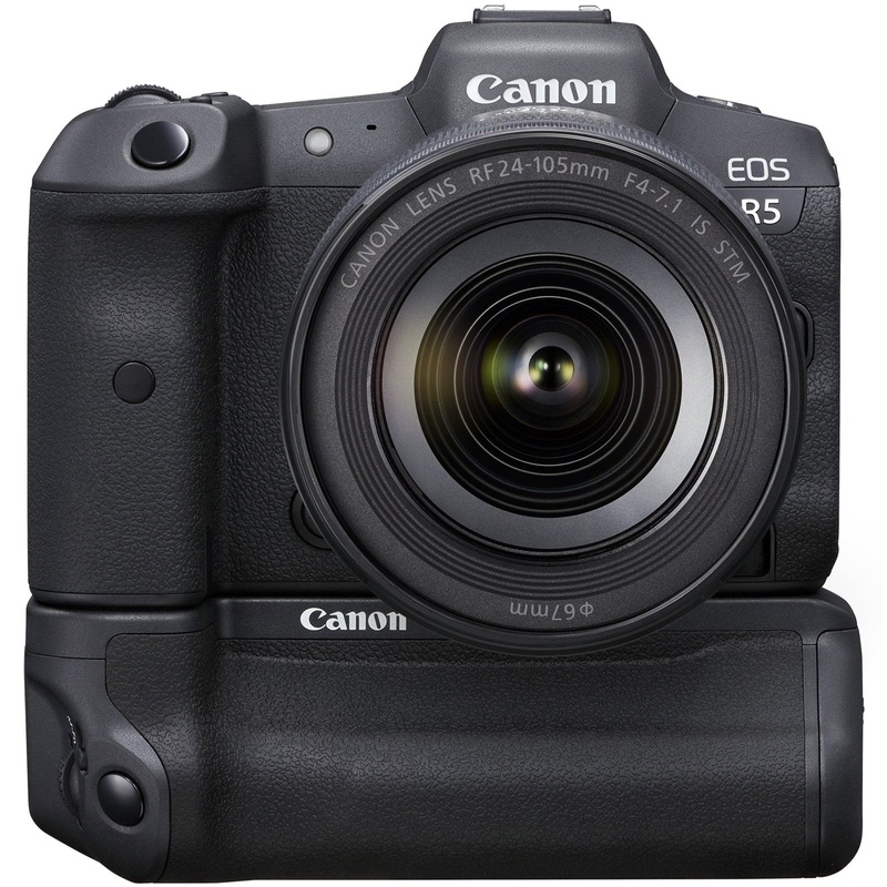 Canon EOS R5 Full Frame Mirrorless Camera + 24-105mm F4-7.1 Lens + Battery Grip Bundle