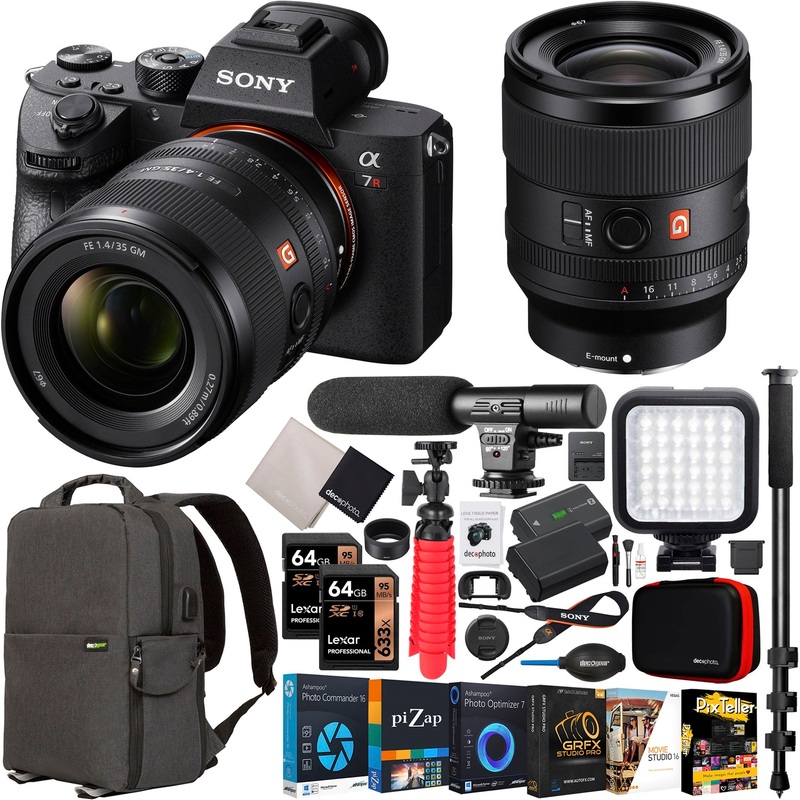 Sony a7R III Mirrorless Full Frame Camera +FE 35mm F1.4 GM Lens SEL35F14GM Kit Bundle