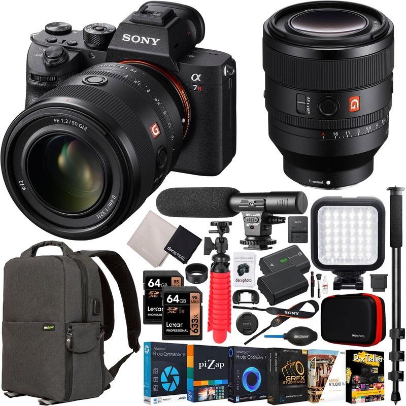 Sony a7R III Mirrorless Full Frame Camera +FE 50mm F1.2 GM Lens SEL50F12GM Kit Bundle