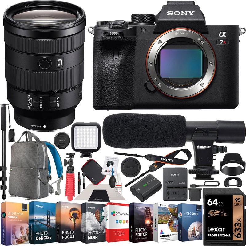 Sony a7R IV Mirrorless Camera with FE 24-105mm F4 G OSS Lens SEL24105G Bundle