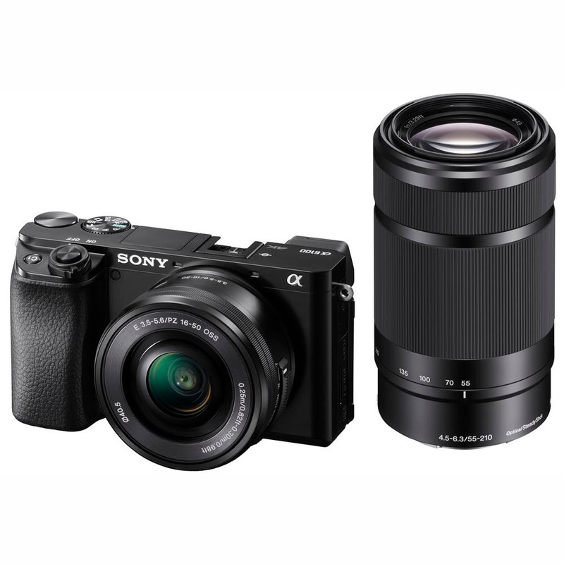 Sony Alpha a6100 APS-C Mirrorless Camera + 16-50mm + 55-210mm Lenses