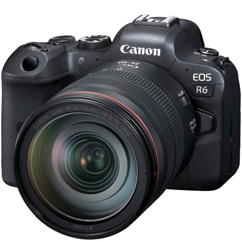 Canon EOS R6 FF Mirrorless Camera Body + 24-105mm F4L IS USM Lens Kit - Refurbished