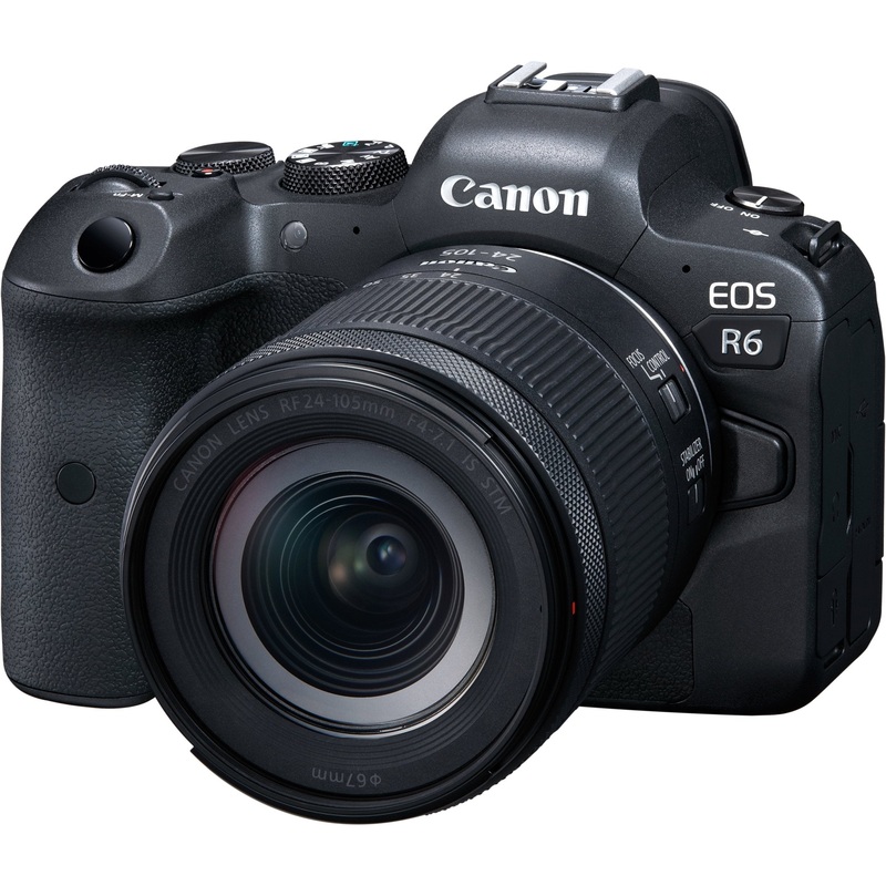 Canon EOS R6 FF Mirrorless Camera Body with 24-105mm IS STM Lens Kit - Refurbished