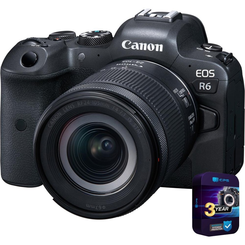 Canon EOS R6 Mirrorless Camera Body w/ 24-105mm IS STM Lens Kit+3 Year Warranty