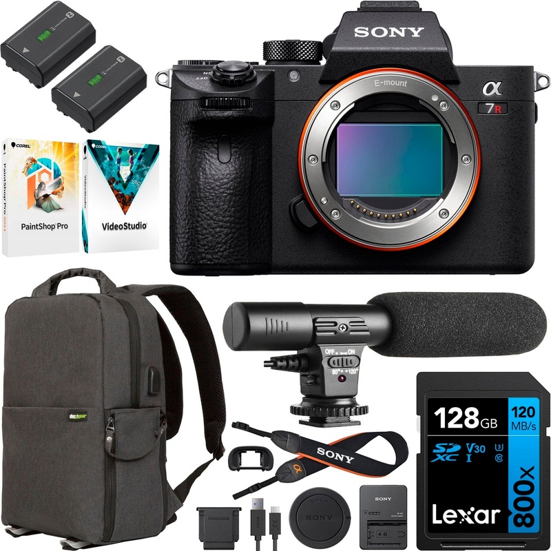 Sony a7R III Mirrorless Full Frame Camera Body ILCE-7RM3A/B +2 Battery & More Bundle