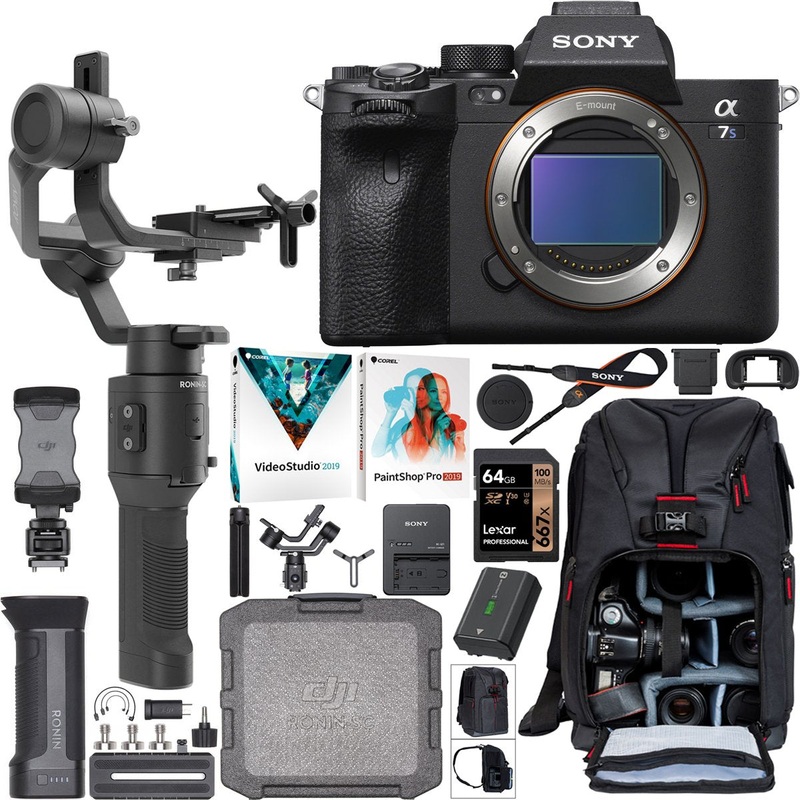 Sony a7s III Mirrorless Camera Body ILCE-7SM3 + DJI Ronin-SC Gimbal Filmmaker's Kit