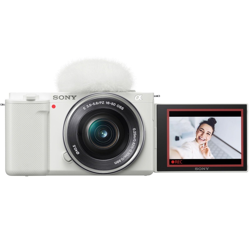 Sony Alpha Interchangeable Lens Vlog Camera w/ 16-50mm Lens White - Refurbished