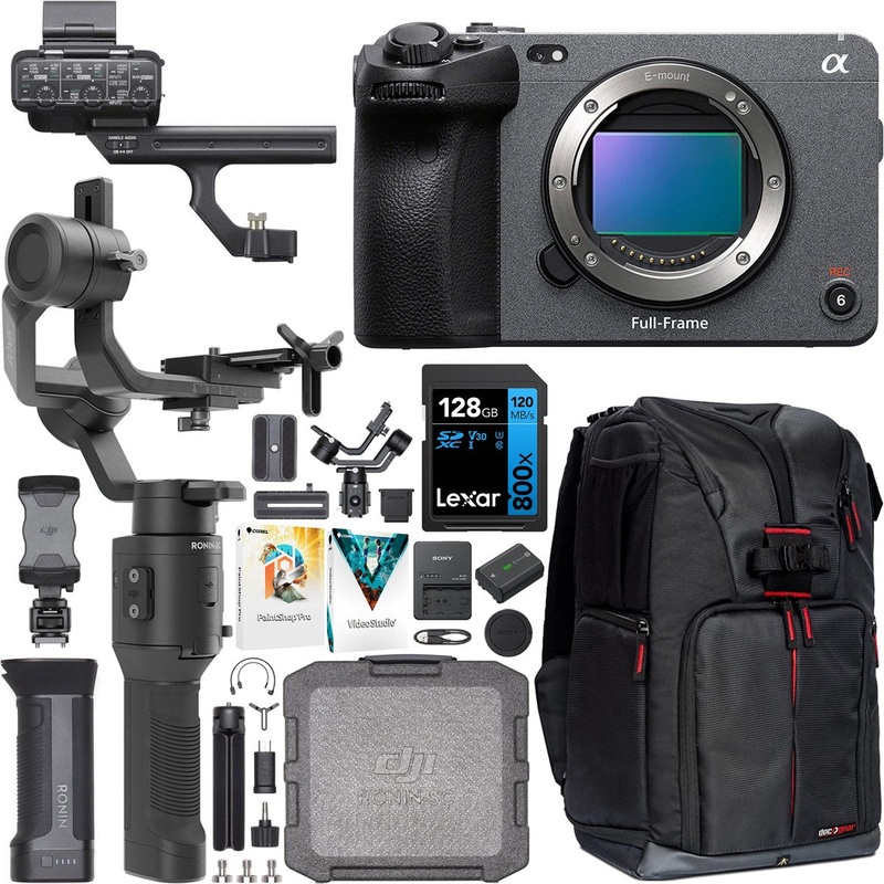 Sony Cinema Line FX3 Full Frame Camera Body + XLR Top Handle +DJI Ronin-SC Gimbal Kit