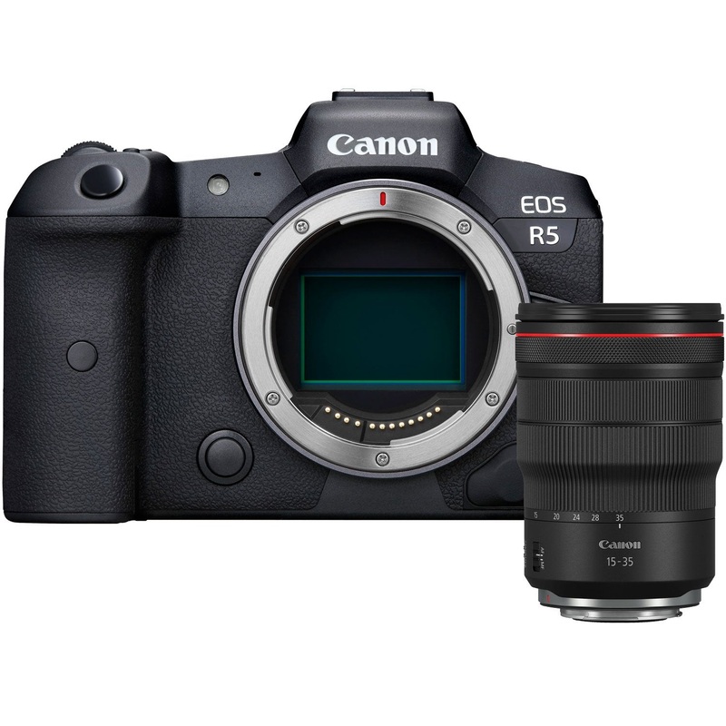 Canon EOS R5 Full Frame Mirrorless Camera Body Bundle w/ RF 15-35mm f/2.8 USM Lens