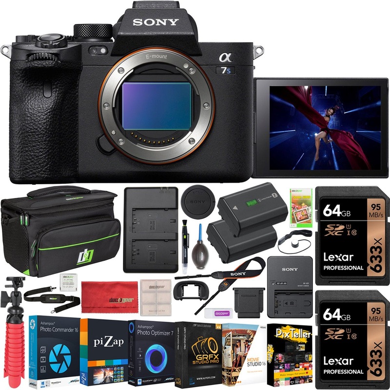 Sony a7s III Mirrorless 4K Camera Body + 128GB Accessory Kit + Bag & 2 Battery Bundle