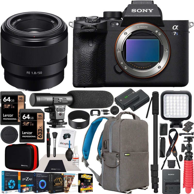 Sony a7S III Mirrorless Full Frame Camera Body + 50mm F1.8 Lens SEL50F18F Kit Bundle