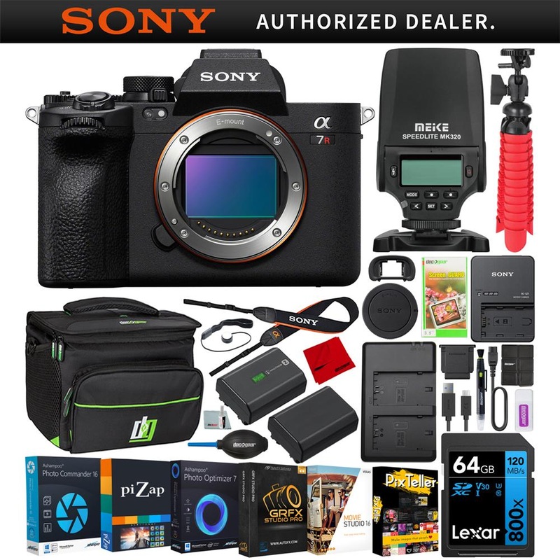 Sony a7R V Alpha Mirrorless Camera Body + Speedlite & Bag Bundle Refurbished