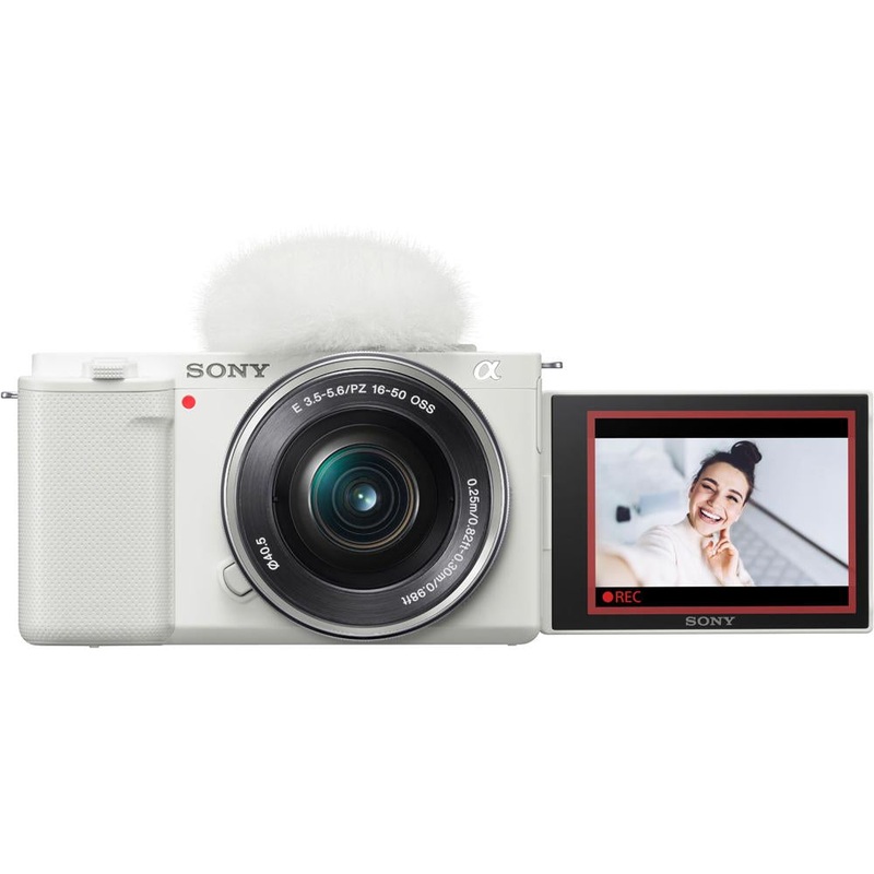 Sony Alpha ZV-E10 Mirrorless Vlog Camera w/ 16-50mm Lens - ILCZV-E10L/W - Open Box