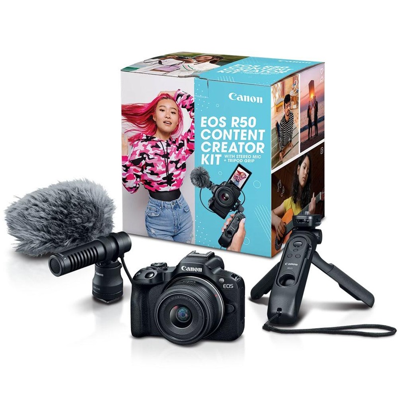 Canon EOS R50 Mirrorless Camera Content Creator Kit 5811C059