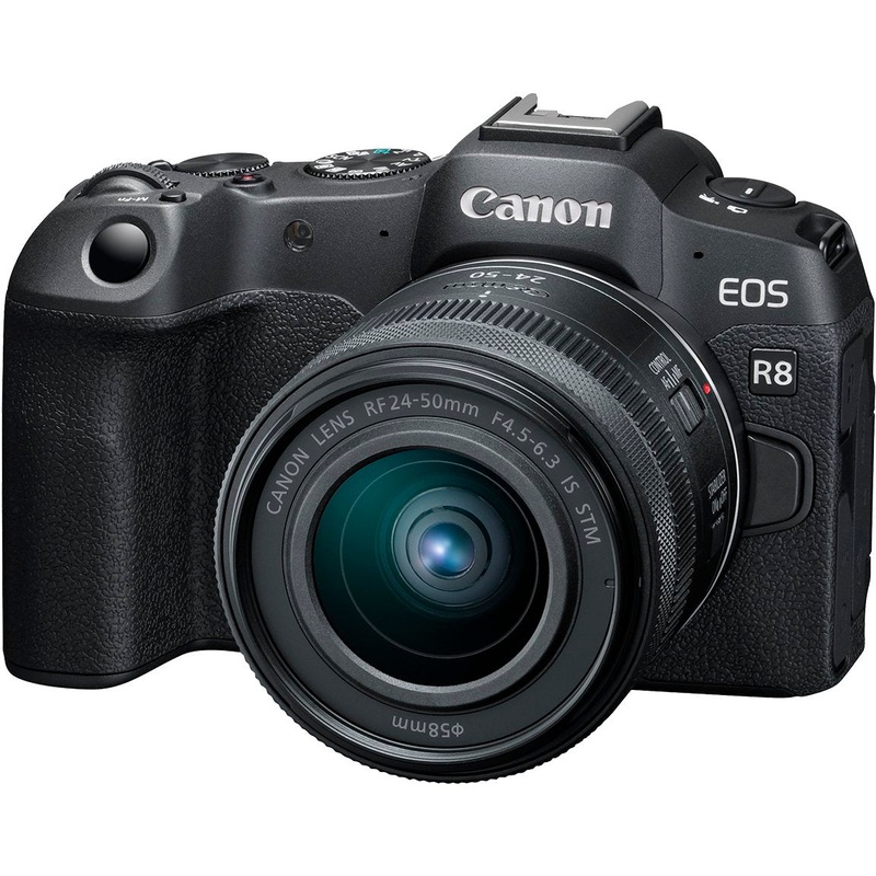 Canon EOS R8 Full Frame Mirrorless Camera + RF 24-50mm F4.5-6.3 IS STM Lens 5803C012